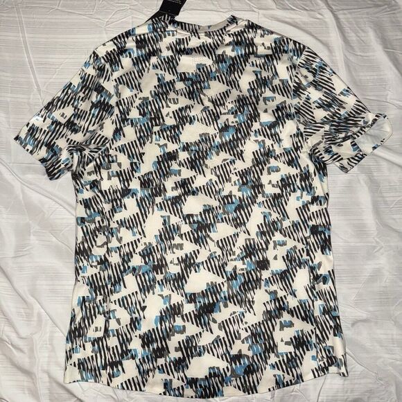 SquatWolf Lab360 TDry Pro Tee Future Glitch White Black Blue Shirt Men’s Large - Picture 6 of 6